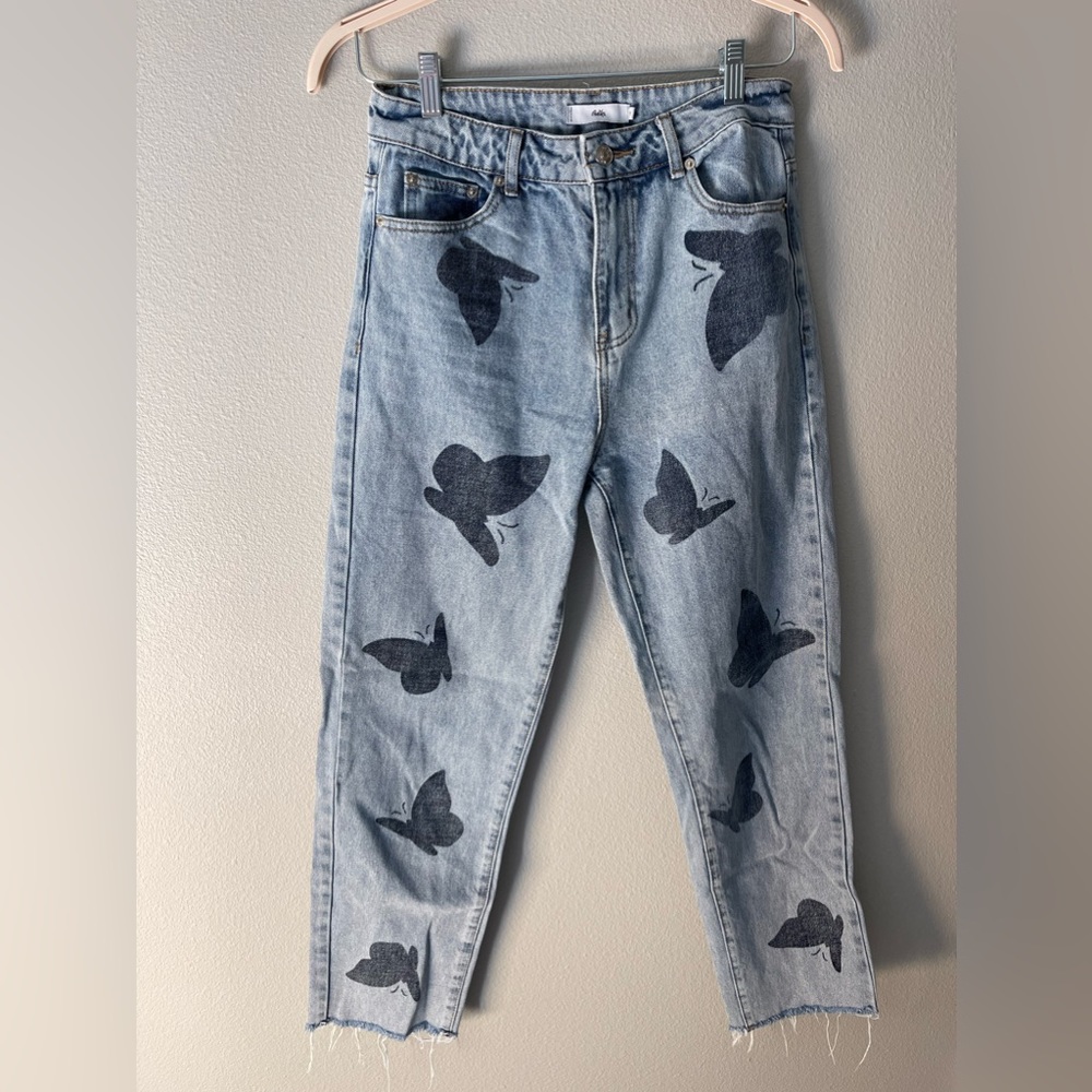Adika butterfly high waisted, straight leg jeans